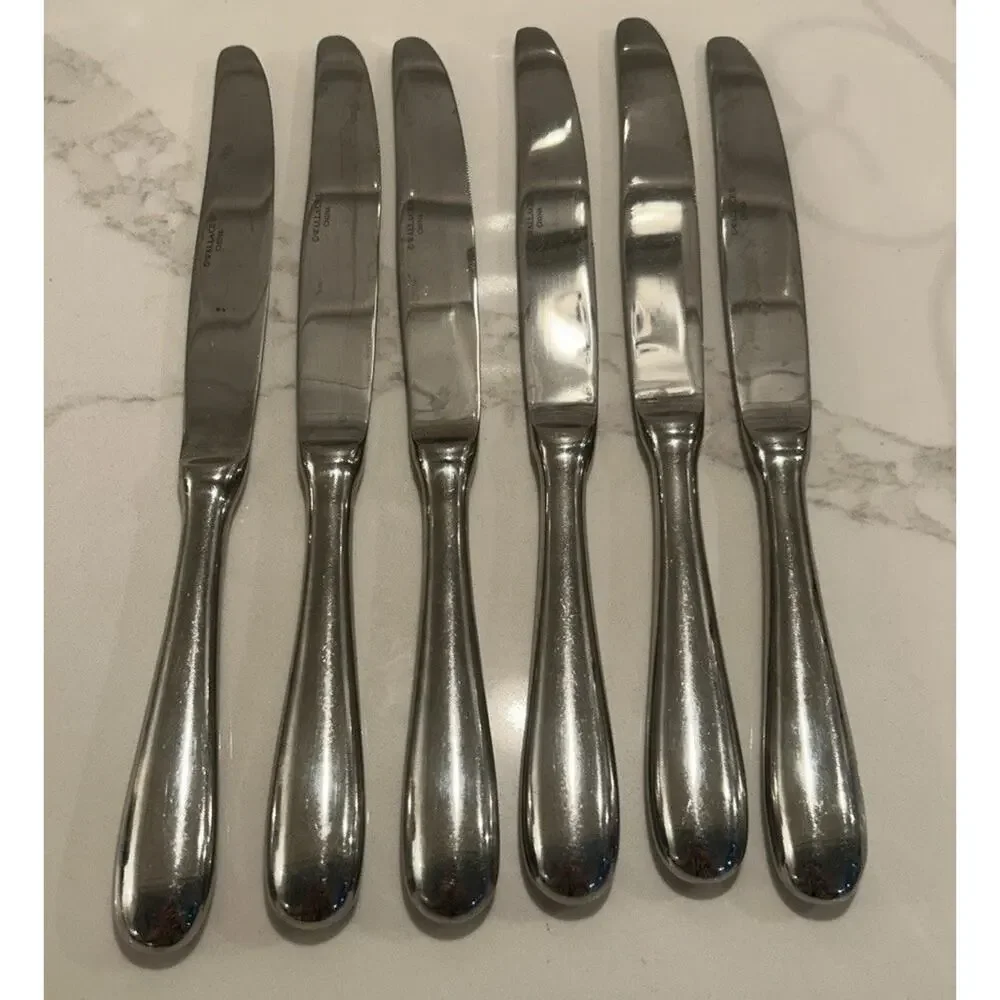 Wallace Dinner Knives Set of 6 Continental‎ Classic 18/10 Stainless Flatware